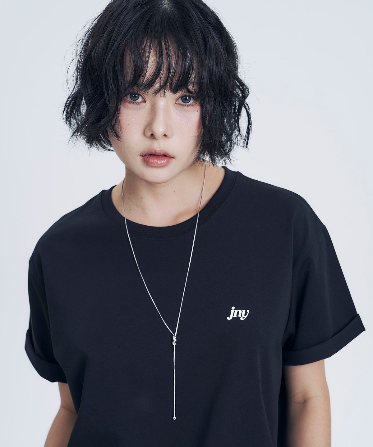 지니영(JEENYYOUNG) JNY 기본 박스티 블랙 (Basic Box Tee - Black)