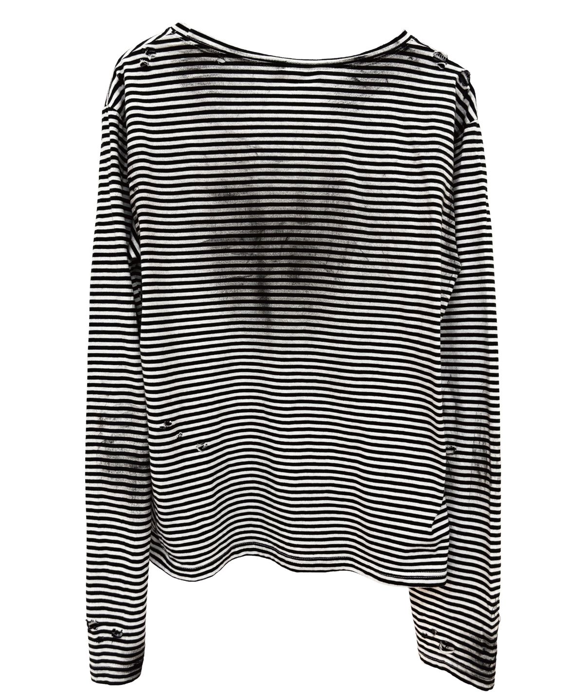 선데이오프클럽(SUNDAYOFFCLUB) Dirty Striped Long Sleeve T-shirt
