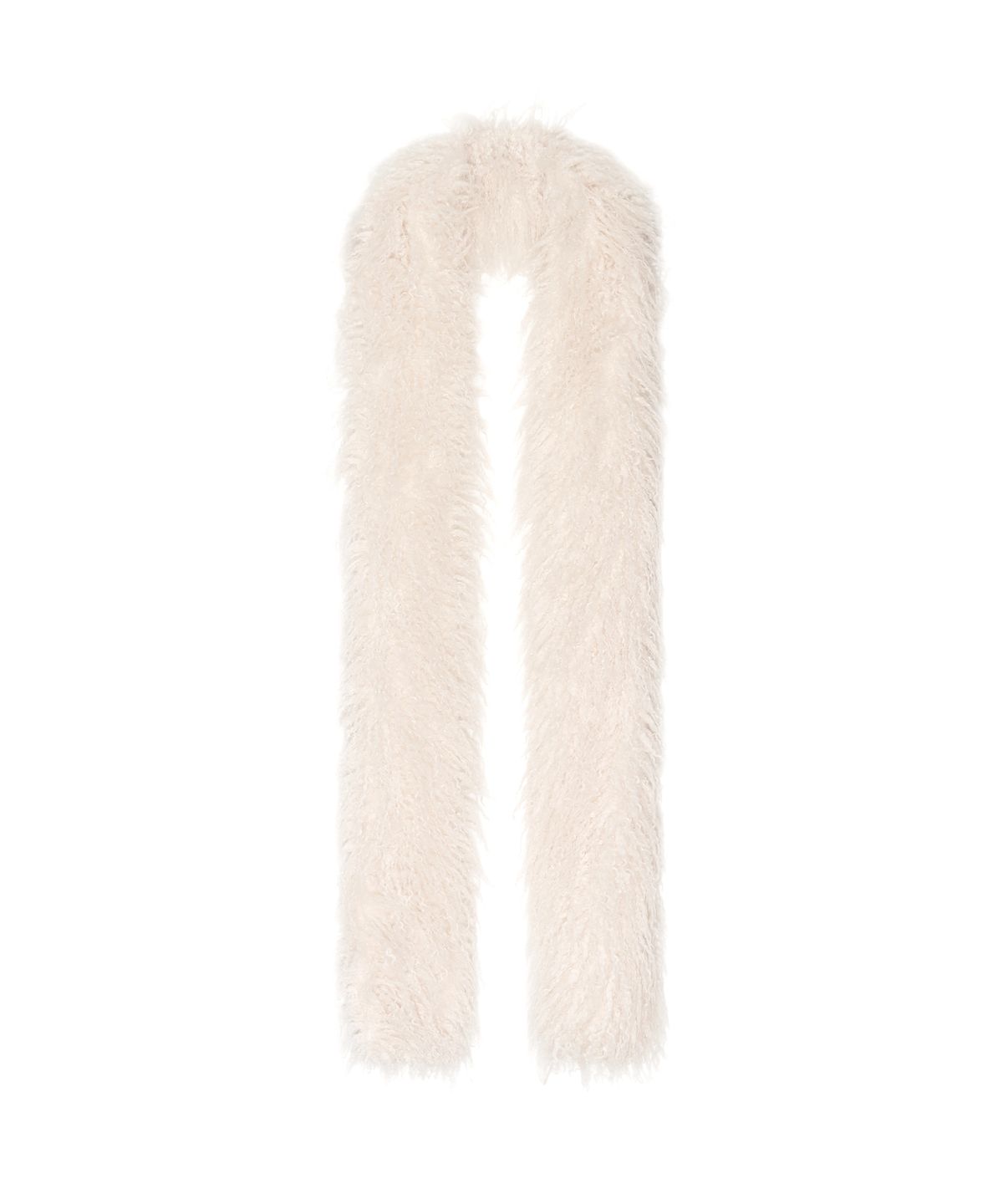 긴스키(GINSUKI) LONG HAIR MUFFLER (IVORY)
