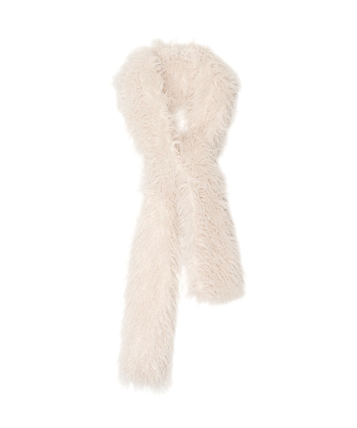 긴스키(GINSUKI) LONG HAIR MUFFLER (IVORY)
