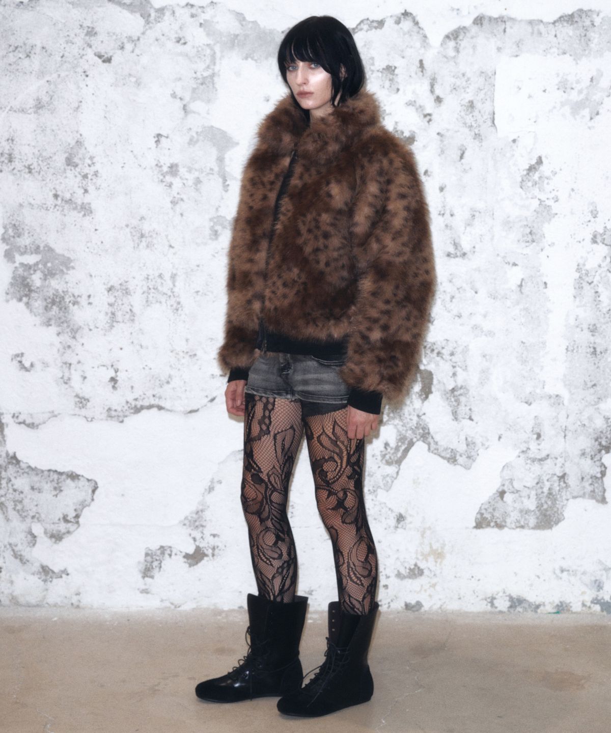 긴스키(GINSUKI) REVERSIBLE FUR MA-1 JUMPER (BLACK)