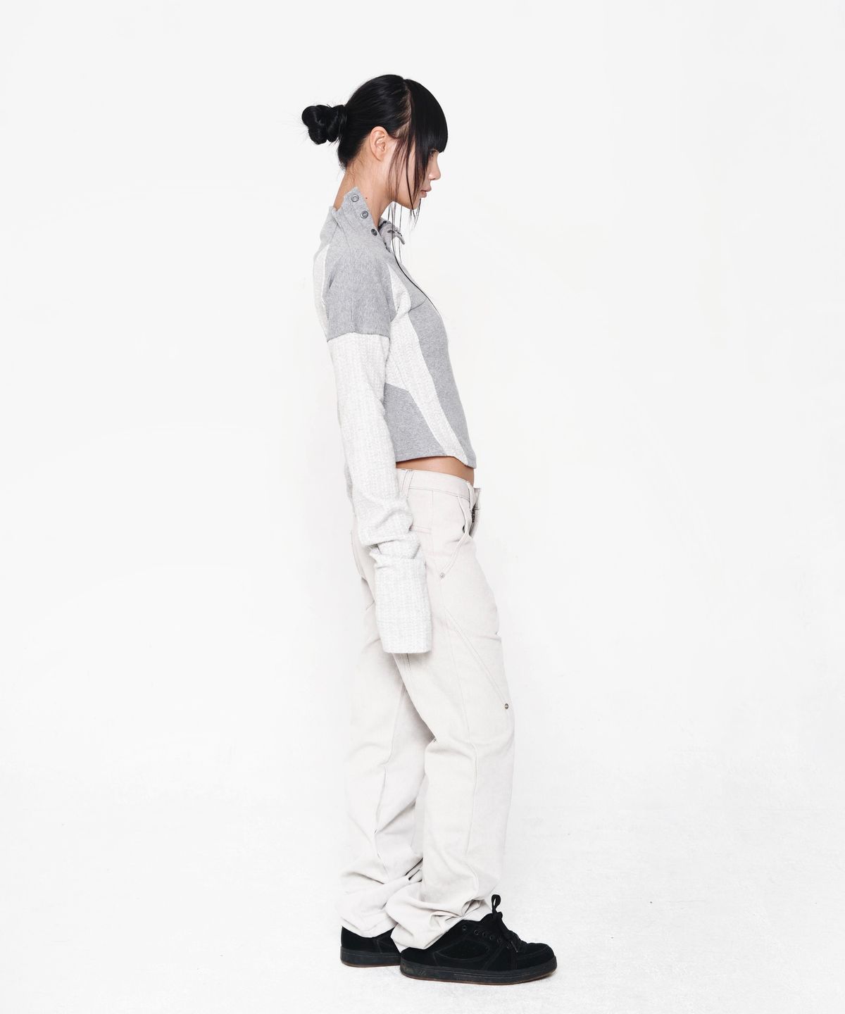 미스테페넘(MYSTEPHENM) VOL. 5.0 Wrap Flare Pants LGY