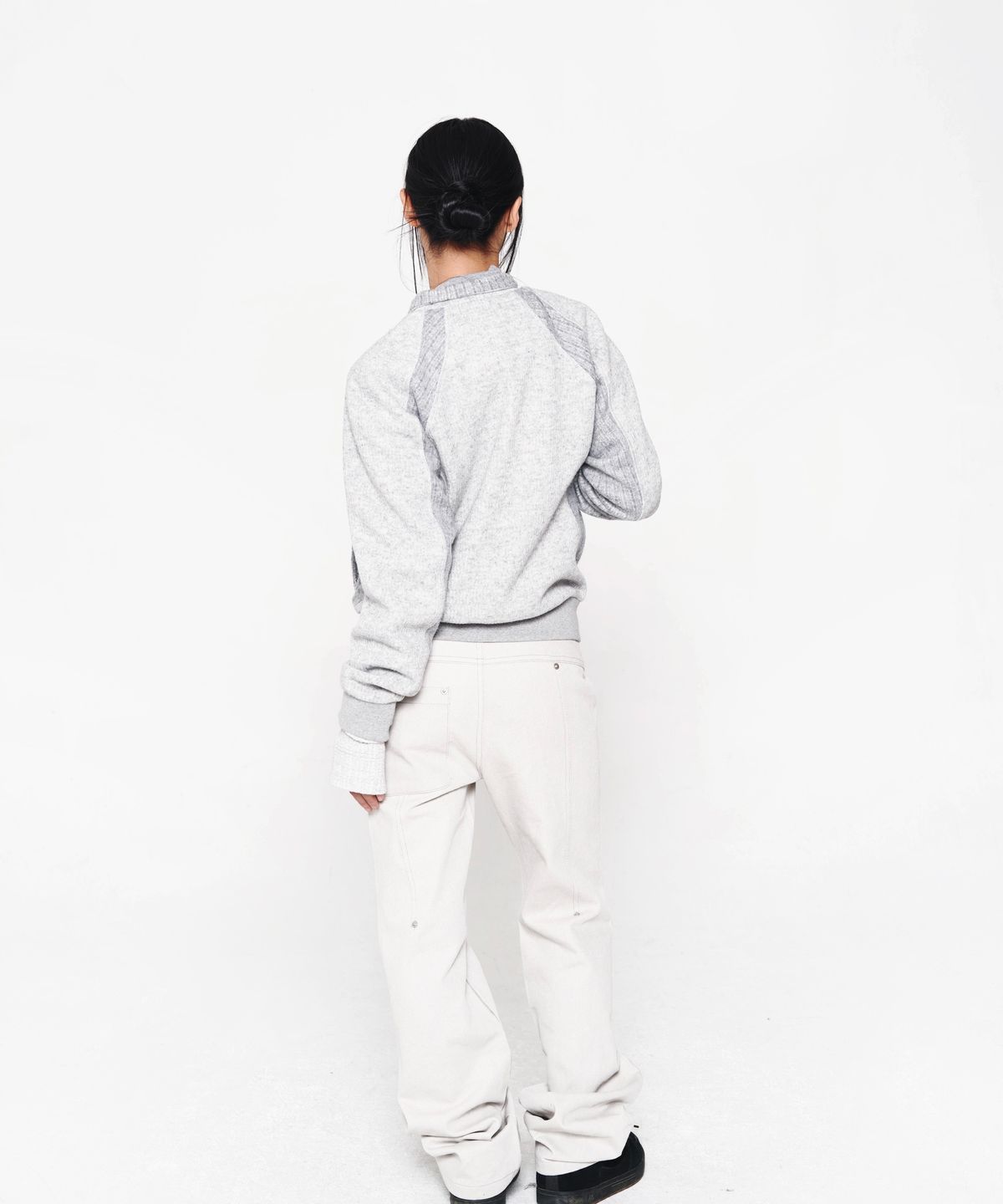 미스테페넘(MYSTEPHENM) VOL. 5.0 Wrap Flare Pants LGY