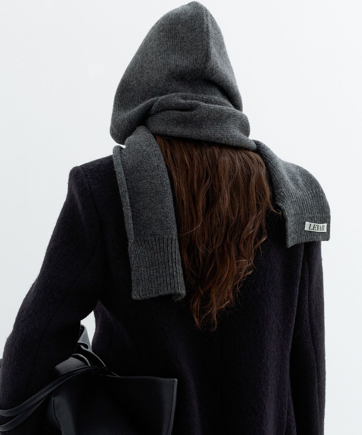 르바(LEVAR) Studio Wool Balaclava - Charcoal