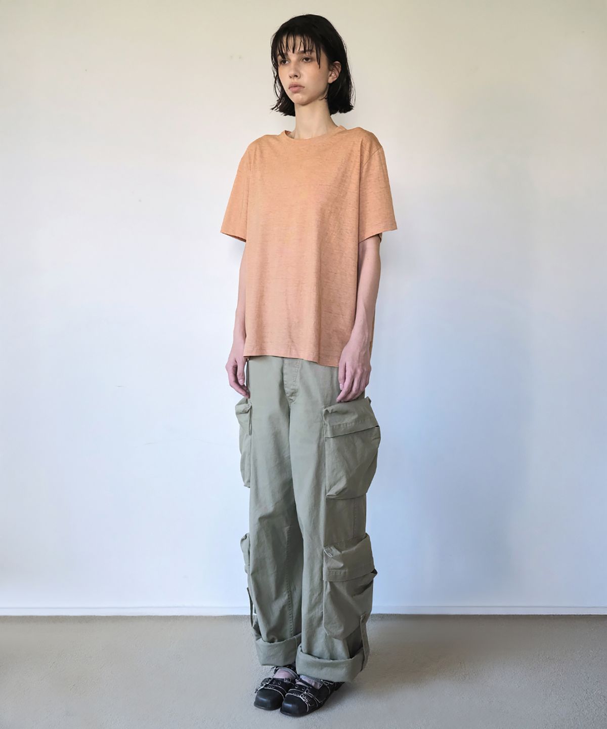더블유케이엔디 프로젝트(WKND PROJECT) VINTAGE BASIC TEE (BRICK)