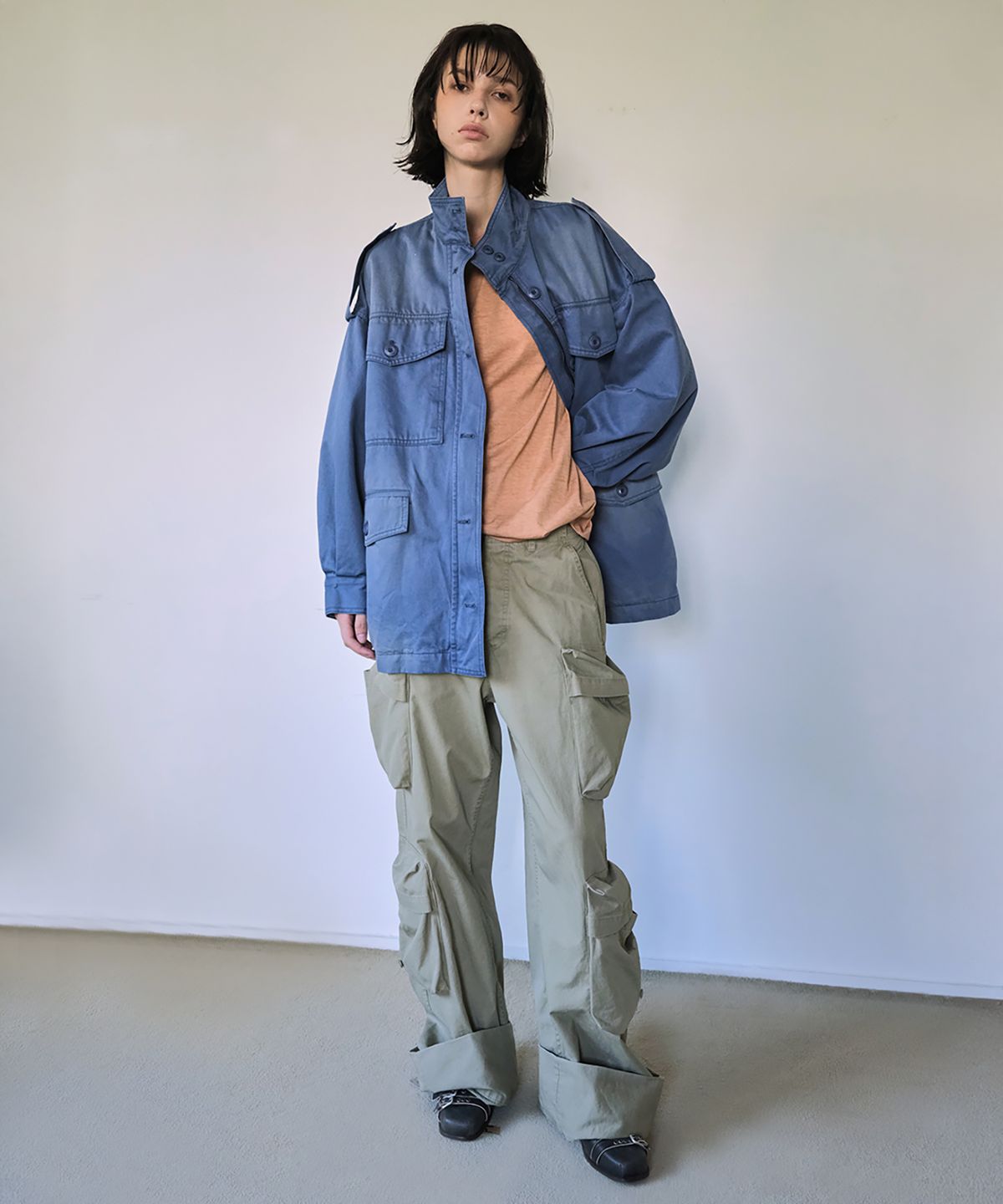 더블유케이엔디 프로젝트(WKND PROJECT) VINTAGE BASIC TEE (BRICK)