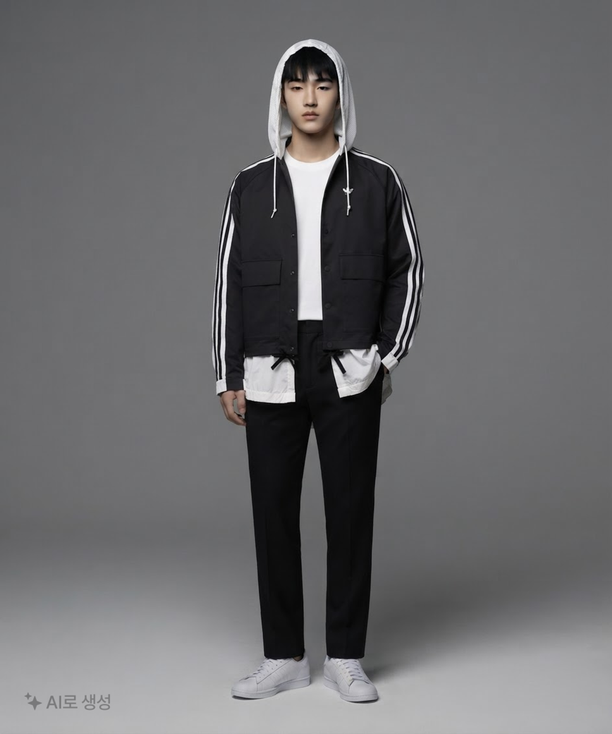 아디다스(ADIDAS) R3CD 윈드브레이커 재킷 - 블랙 / KA3801 XS