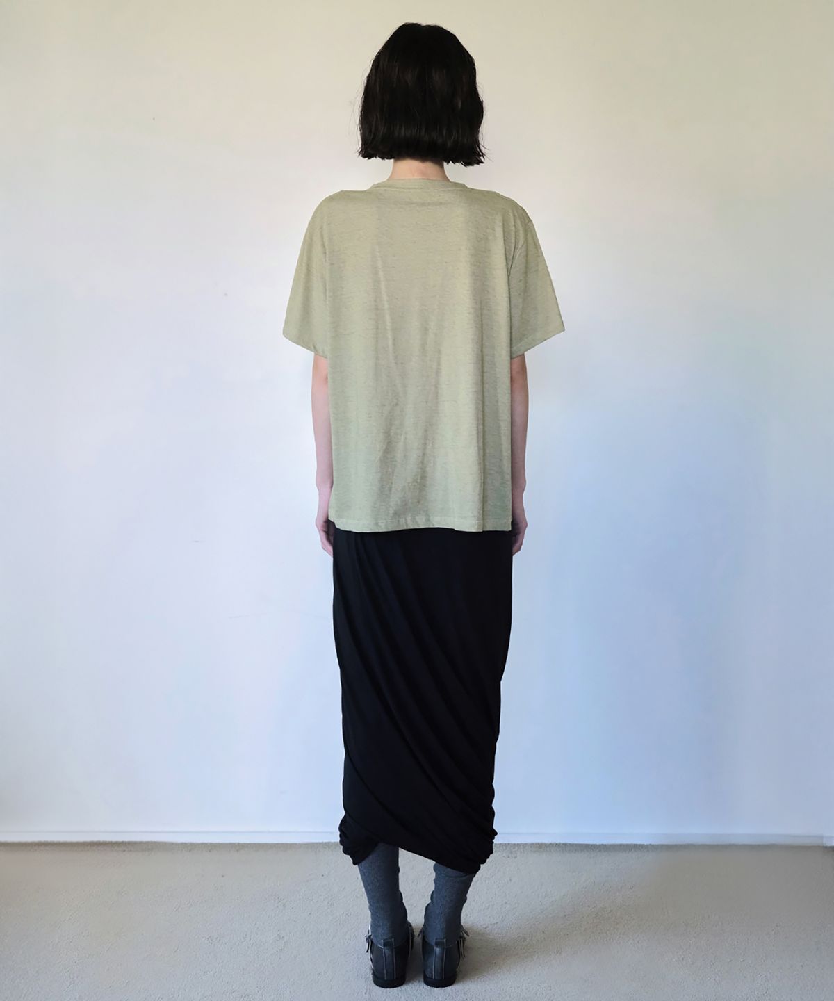 더블유케이엔디 프로젝트(WKND PROJECT) VINTAGE BASIC TEE (KHAKI)
