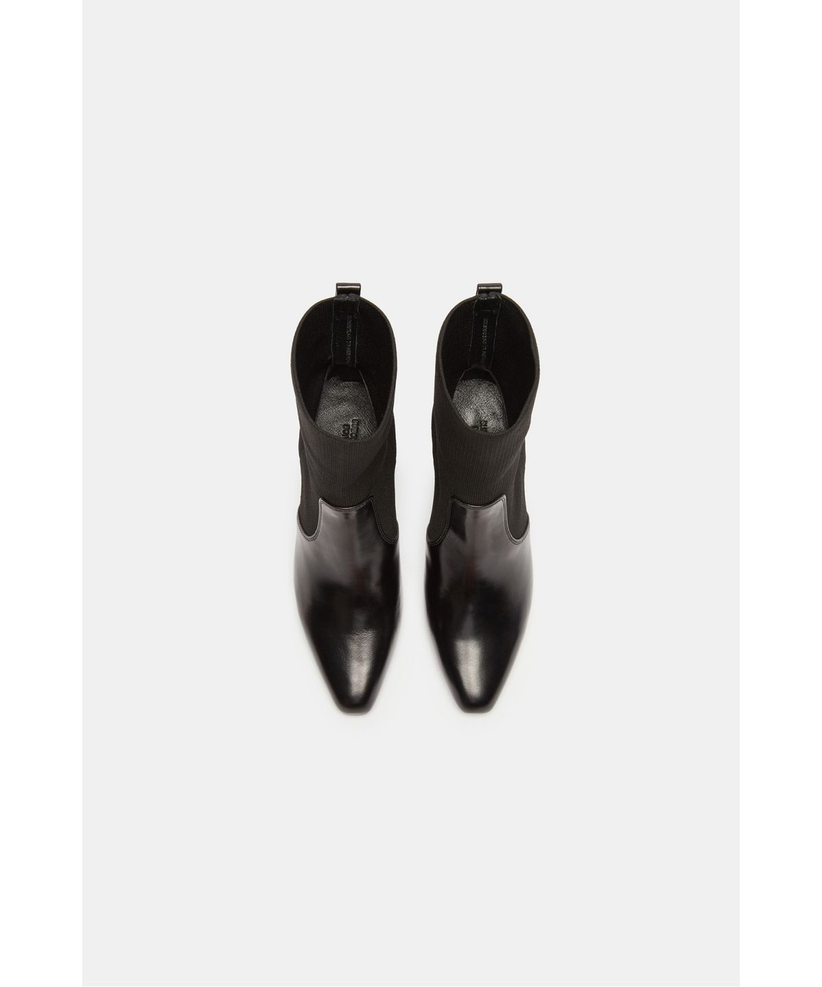 슈콤마보니(SUECOMMA BONNIE) Knit block ankle sock boots(black)_DG3CW26507BLK