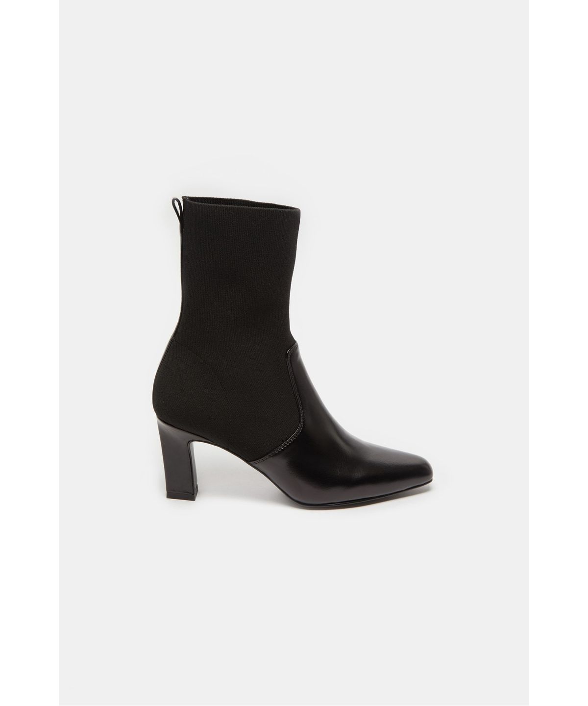 슈콤마보니(SUECOMMA BONNIE) Knit block ankle sock boots(black)_DG3CW26507BLK