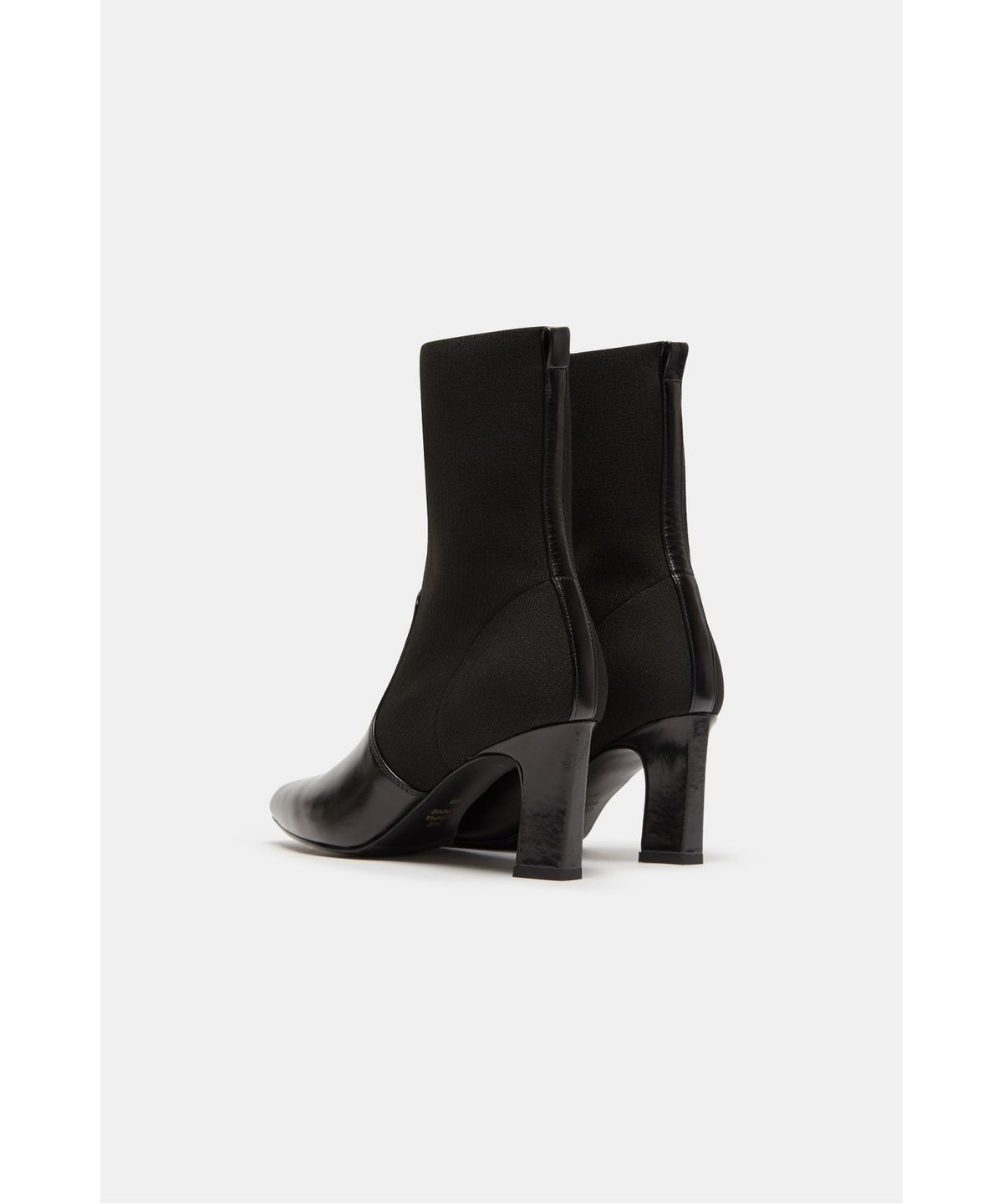 슈콤마보니(SUECOMMA BONNIE) Knit block ankle sock boots(black)_DG3CW26507BLK