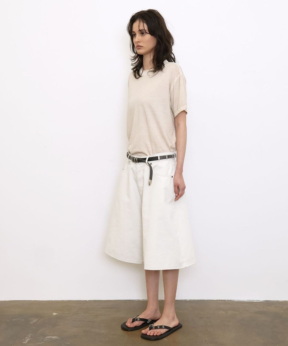 더블유케이엔디 프로젝트(WKND PROJECT) VINTAGE BASIC TEE (NATURAL BEIGE)