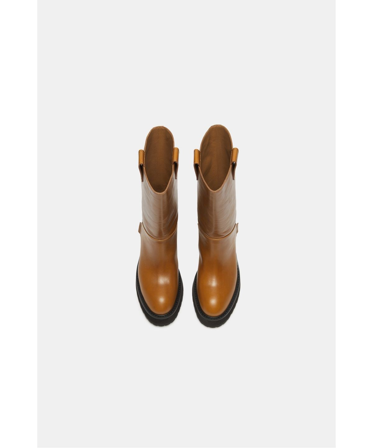 슈콤마보니(SUECOMMA BONNIE) Platform harness boots(brown)_DG3CW26516BRN