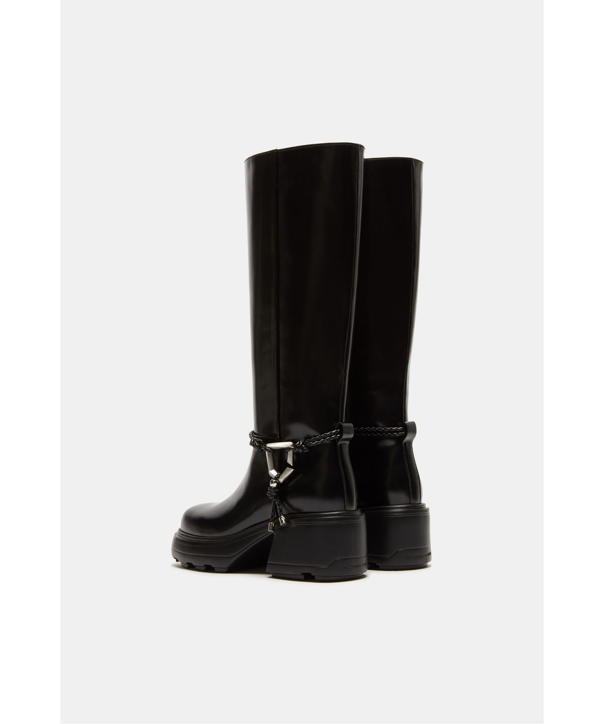 슈콤마보니(SUECOMMA BONNIE) Polygon duggy long boots(black)_DG3BW26503BLK