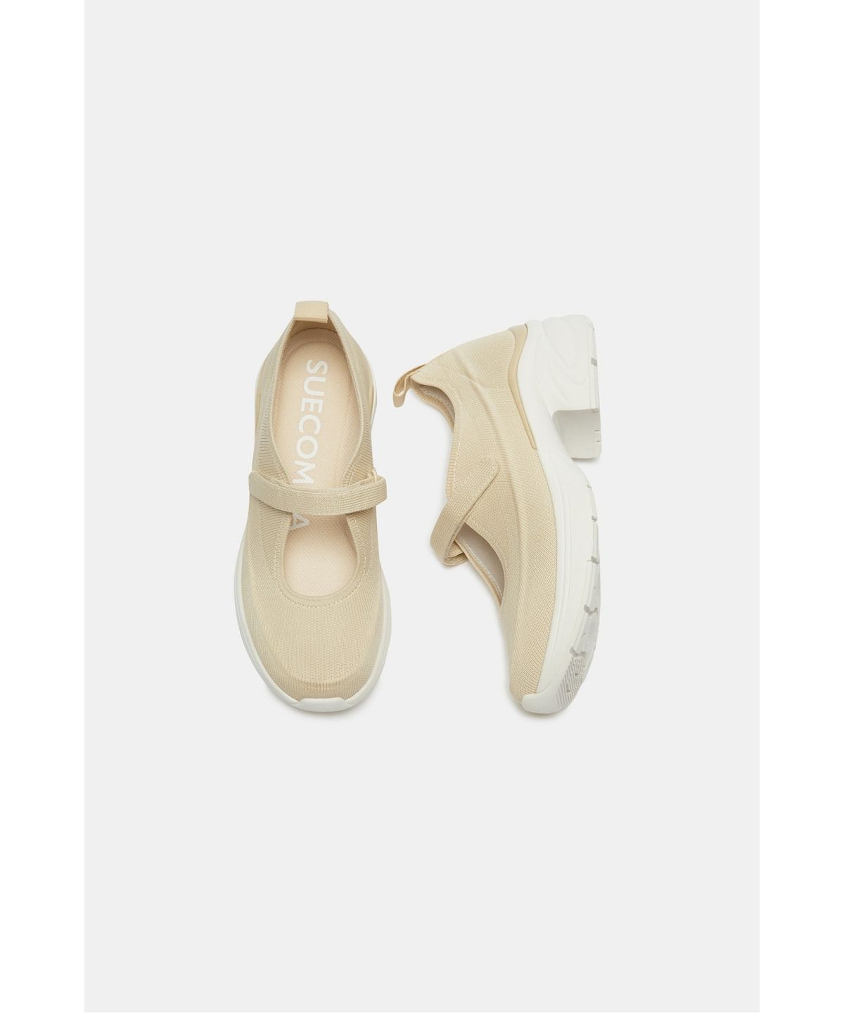 슈콤마보니(SUECOMMA BONNIE) Mary jane knit sneakers(beige)_DG4DA26502BEE