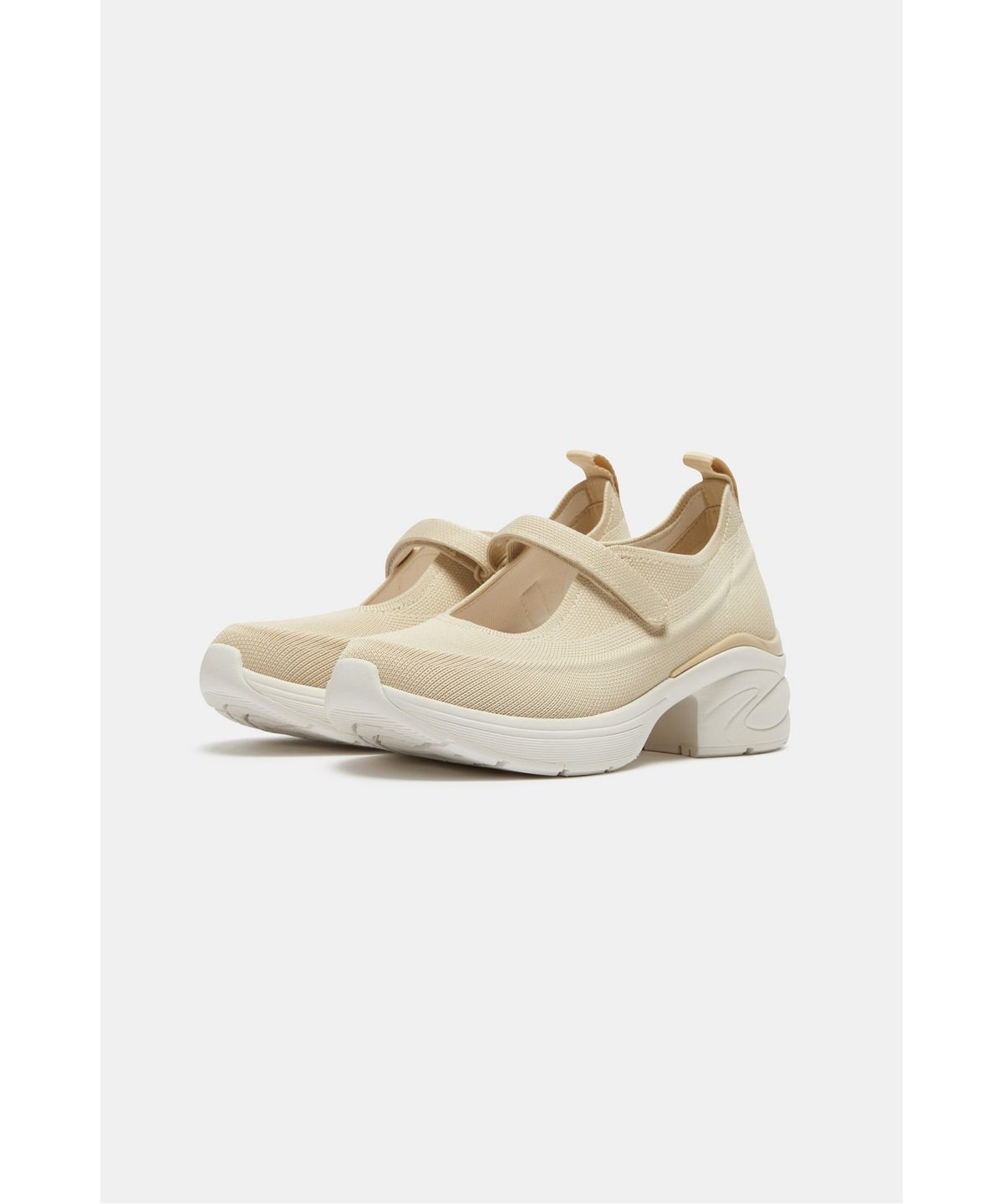 슈콤마보니(SUECOMMA BONNIE) Mary jane knit sneakers(beige)_DG4DA26502BEE