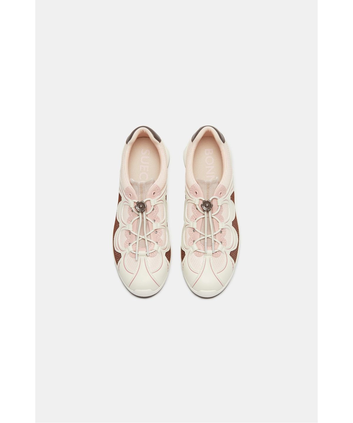 슈콤마보니(SUECOMMA BONNIE) Floral patchwork sneakers(pink)_DG4DA26518PIK