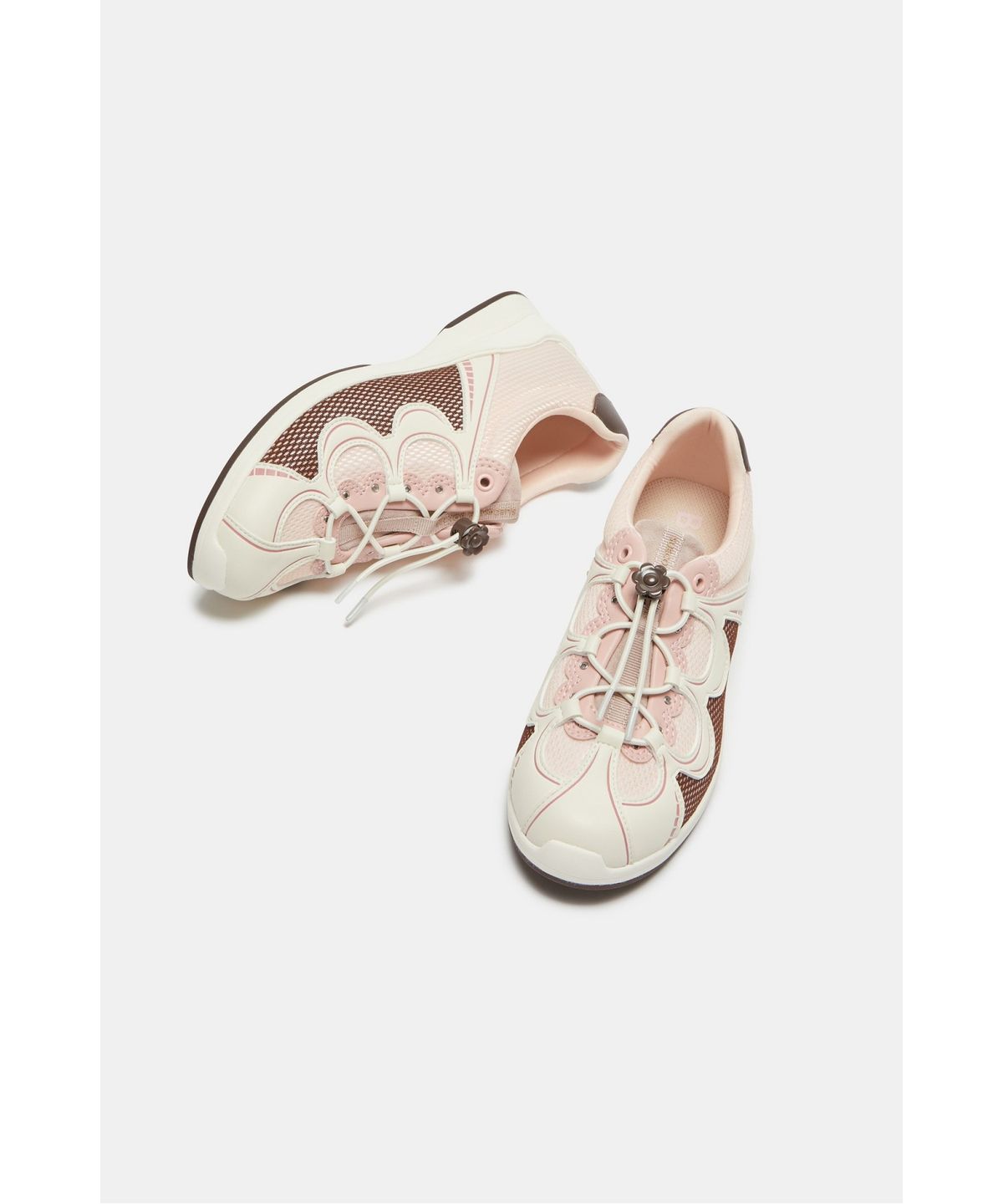 슈콤마보니(SUECOMMA BONNIE) Floral patchwork sneakers(pink)_DG4DA26518PIK
