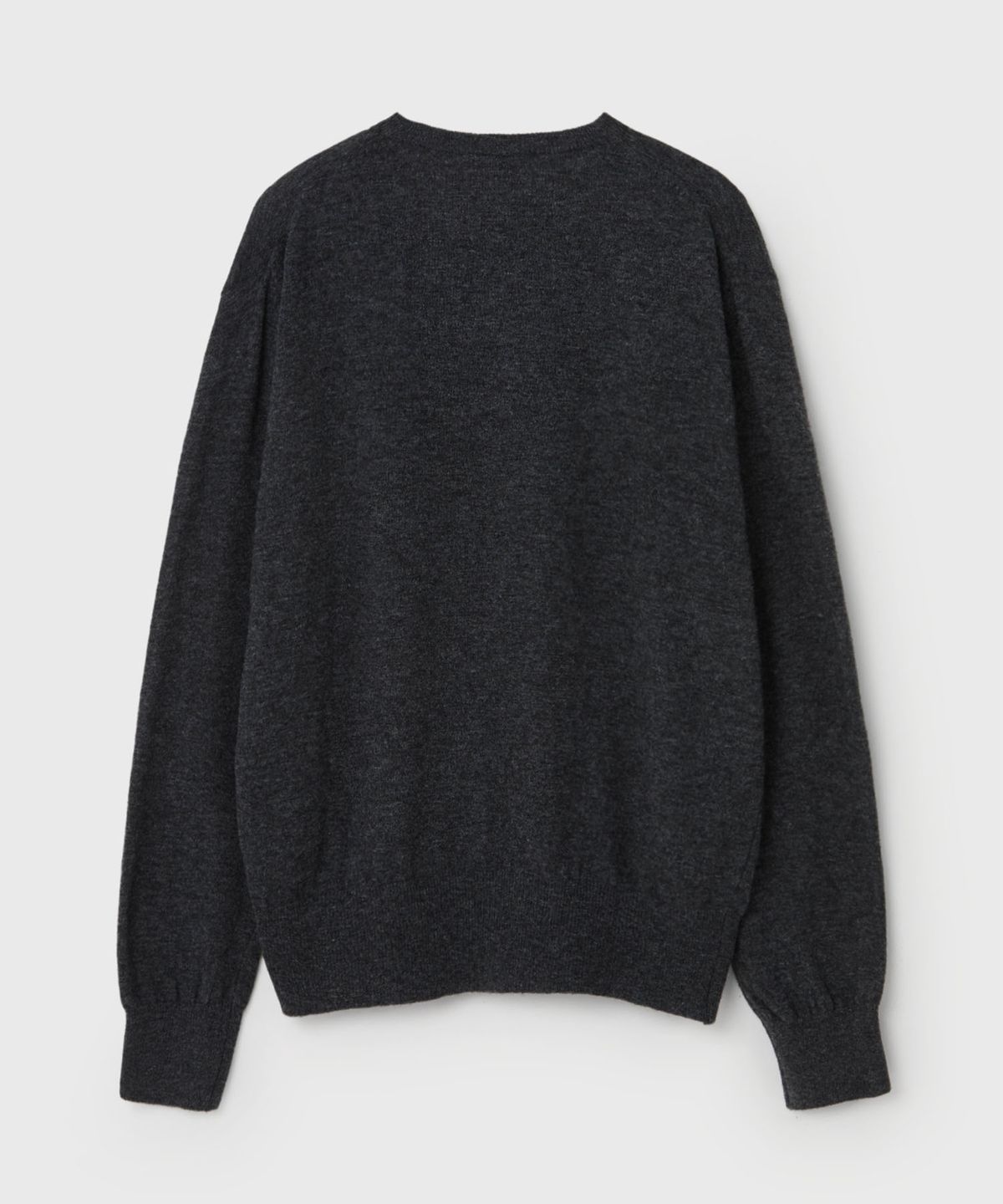 벌스데이수트(BIRTHDAYSUIT) SOFT CASHMERE V-NECK KNIT (CHARCOAL)