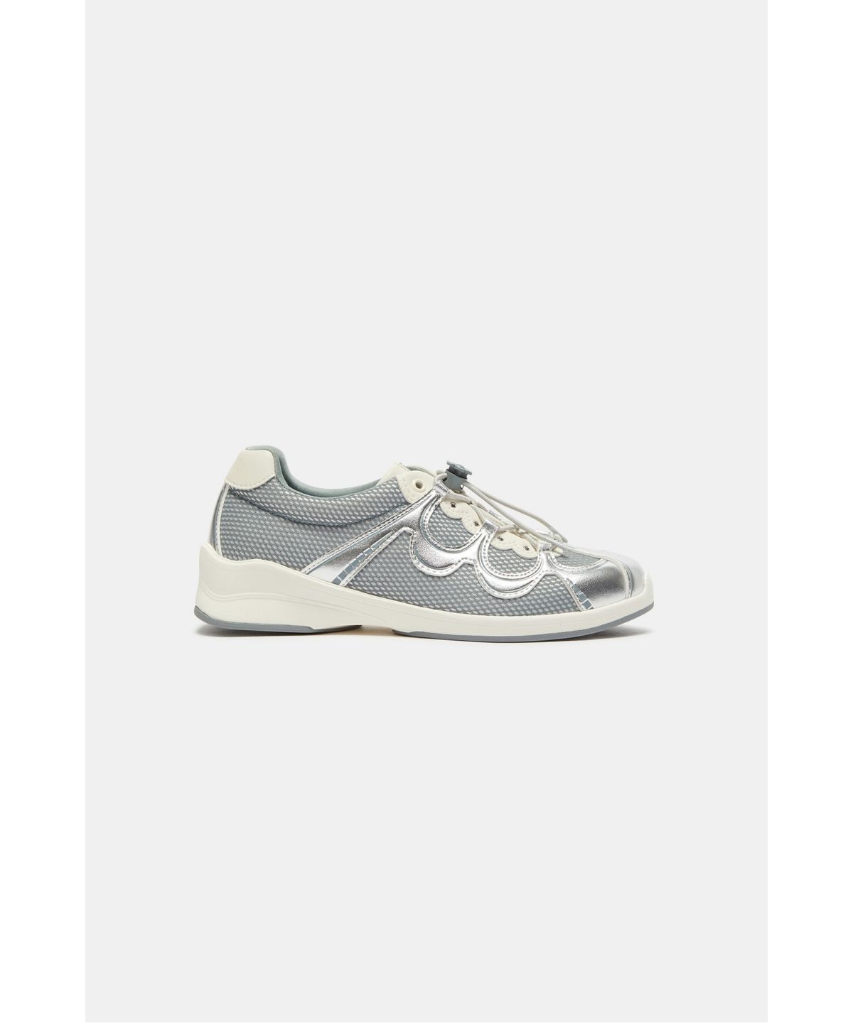슈콤마보니(SUECOMMA BONNIE) Floral patchwork sneakers(silver)_DG4DA26518SVX