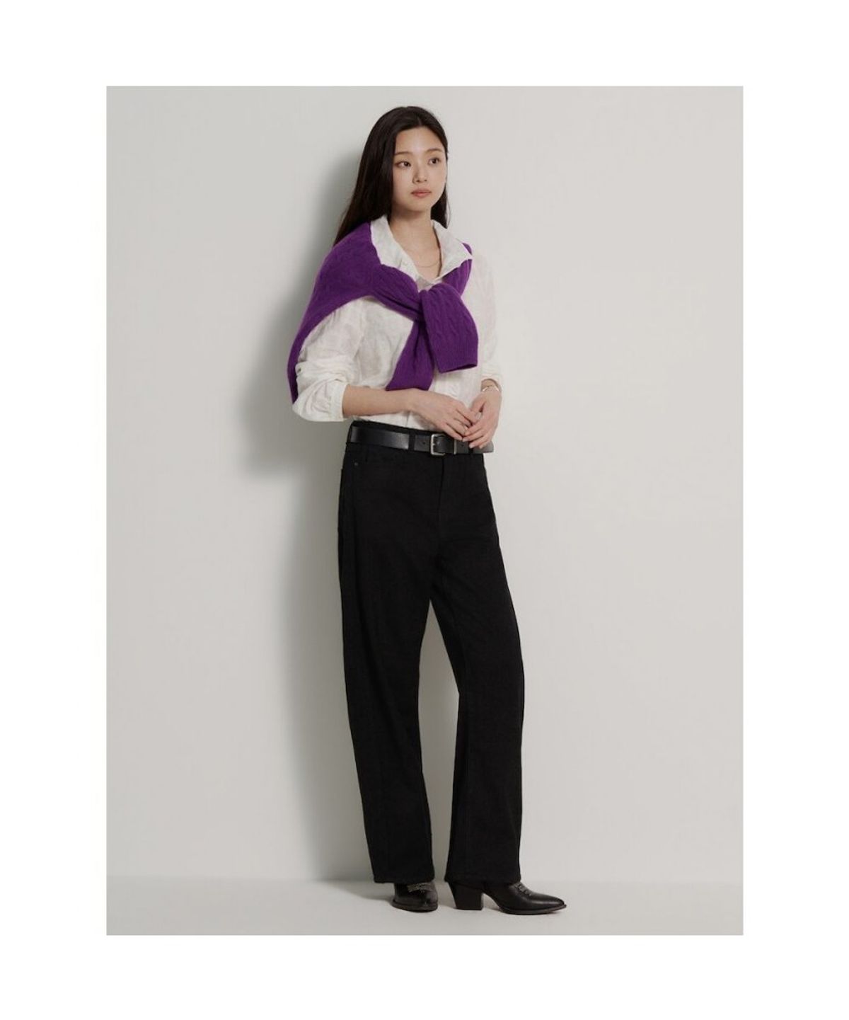 빈폴 레이디스(BEANPOLE LADIES) 레이스 러플 블라우스  화이트 (BF6964C251)