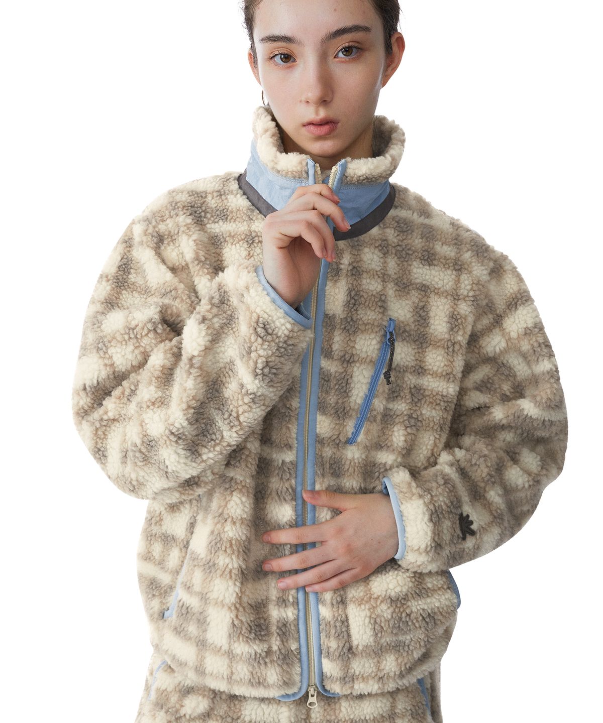썬러브투어(SUNLOVETOUR) Kumo Sherpa Wind Jacket Cream