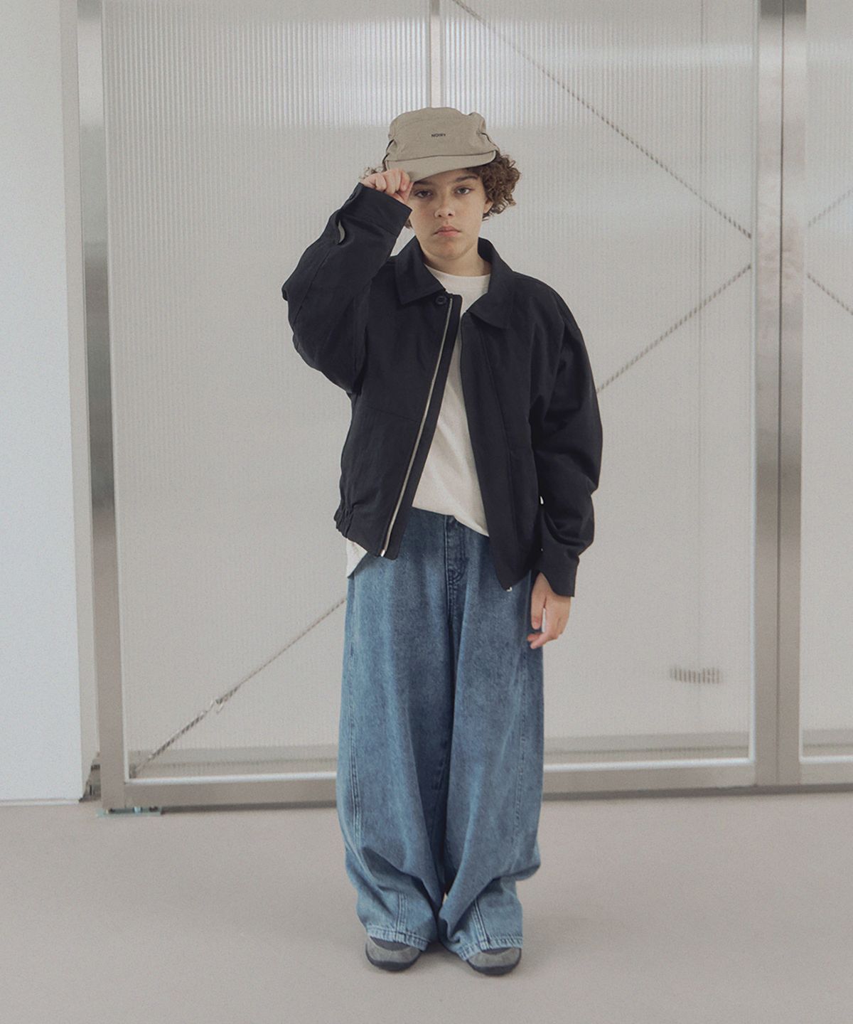 노이리(NOIRY) 웨이든 블루종(블랙)