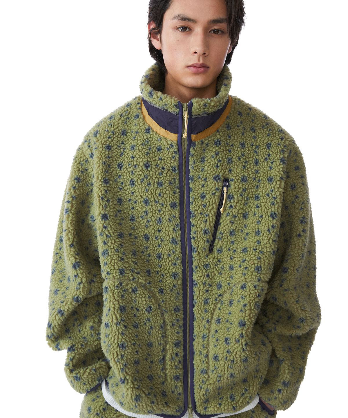 썬러브투어(SUNLOVETOUR) Kumo Sherpa Wind Jacket Light Olive