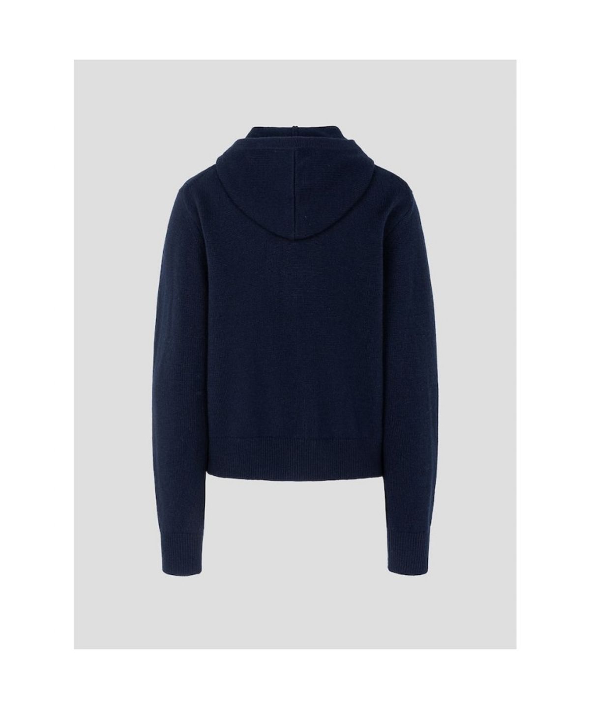 빈폴 레이디스(BEANPOLE LADIES) [Essential] 울 후드 집업 니트  네이비 (BF695AE01R)