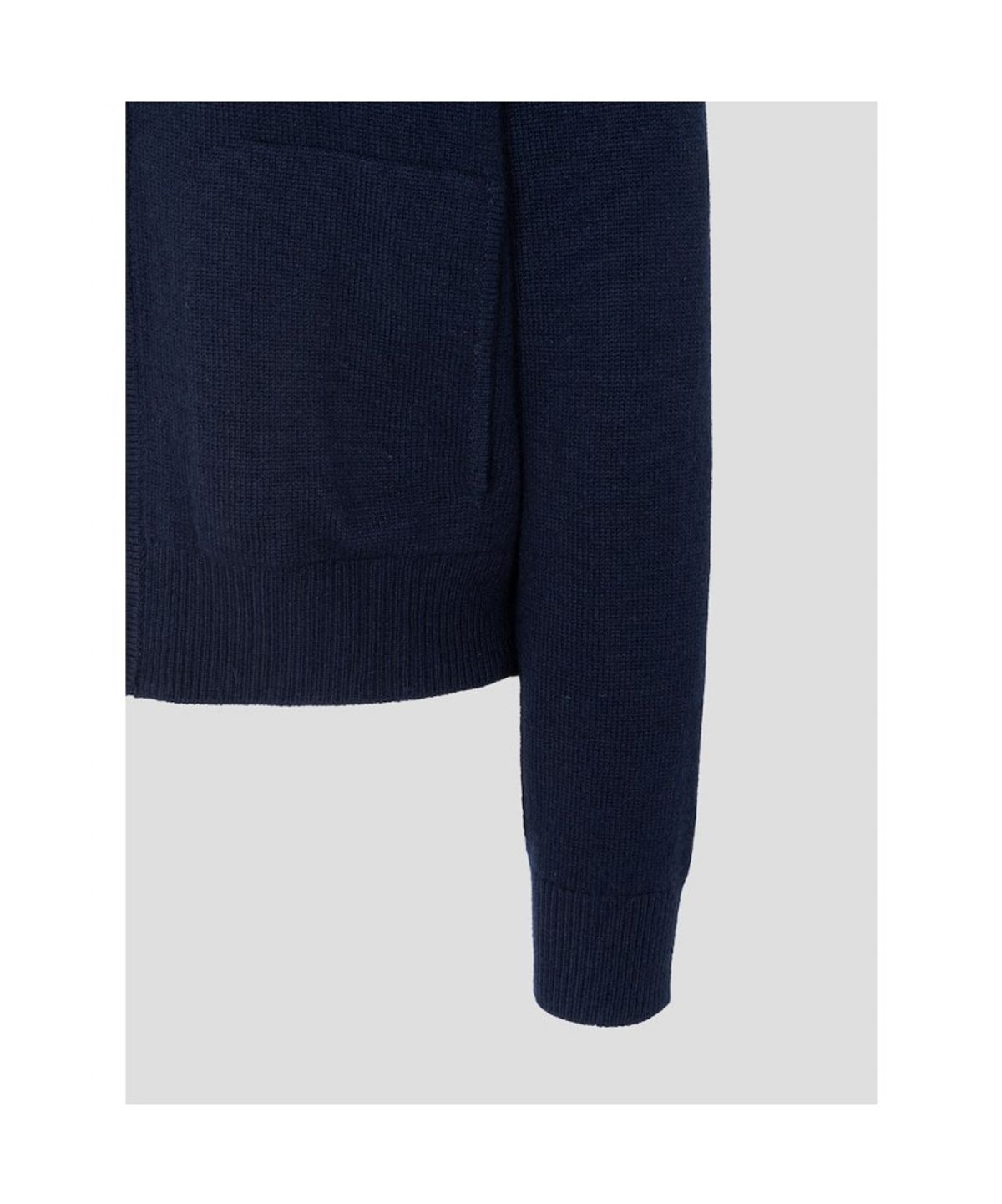 빈폴 레이디스(BEANPOLE LADIES) [Essential] 울 후드 집업 니트  네이비 (BF695AE01R)