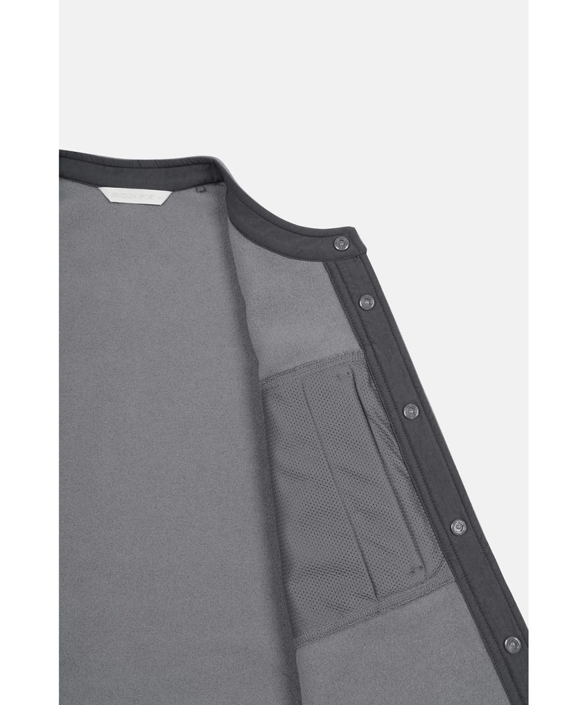 코오롱스포츠(KOLON SPORT) 남성 폴라텍 100 플리스 넥리스 셔츠 재킷 TLSXW26511GRY