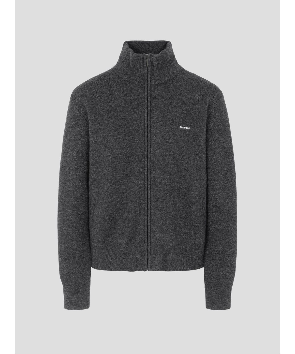 빈폴 레이디스(BEANPOLE LADIES) [Essential] 베러 핏 집업 니트  애쉬 (BF695AE034)