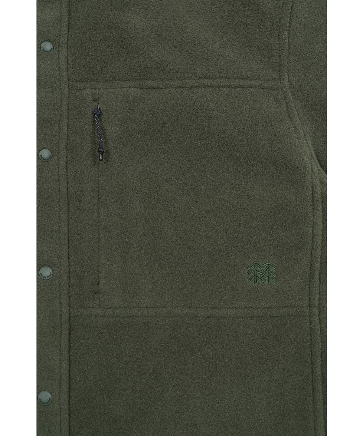 코오롱스포츠(KOLON SPORT) 남성 폴라텍 100 플리스 넥리스 셔츠 재킷 TLSXW26511DKH