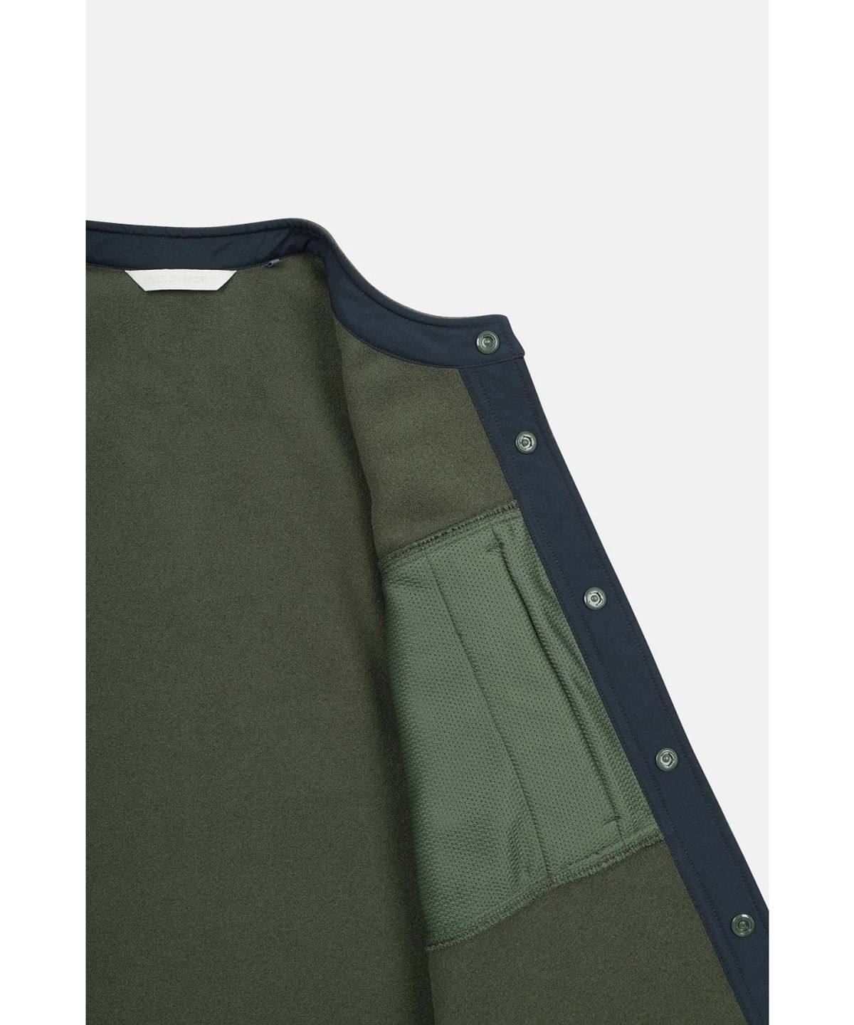 코오롱스포츠(KOLON SPORT) 남성 폴라텍 100 플리스 넥리스 셔츠 재킷 TLSXW26511DKH