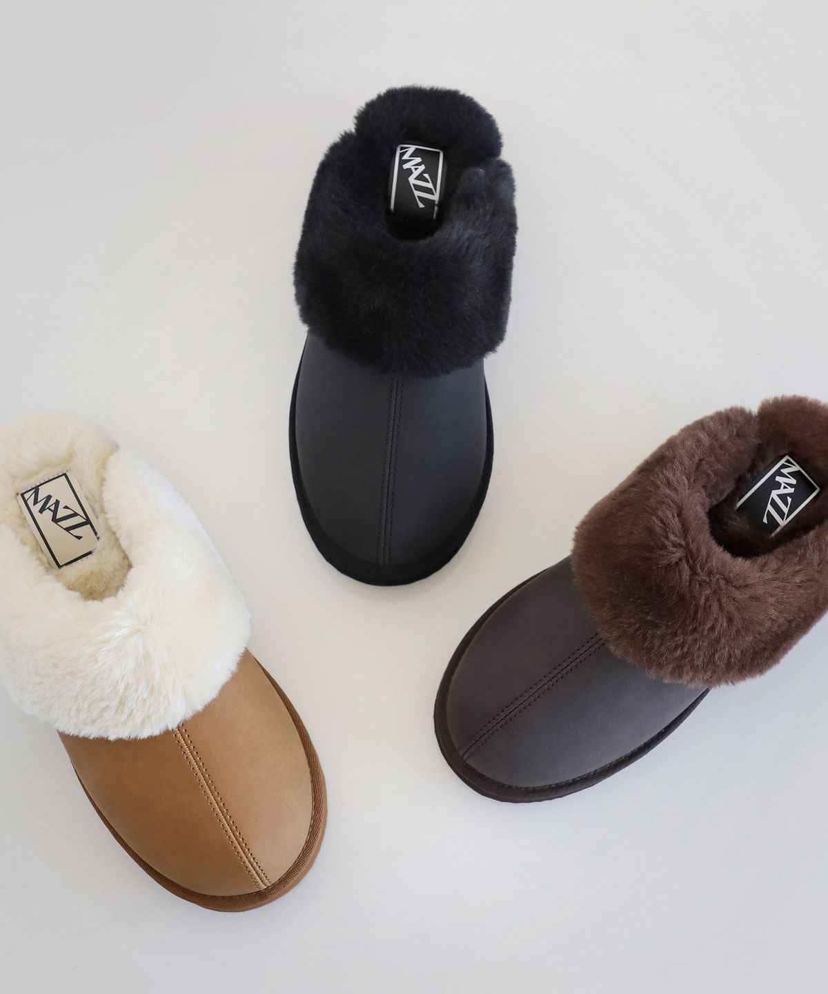 엘칸토(ELCANTO) 마쯔 여성 퍼 클로그 슬리퍼 3cm LCWC01M64V