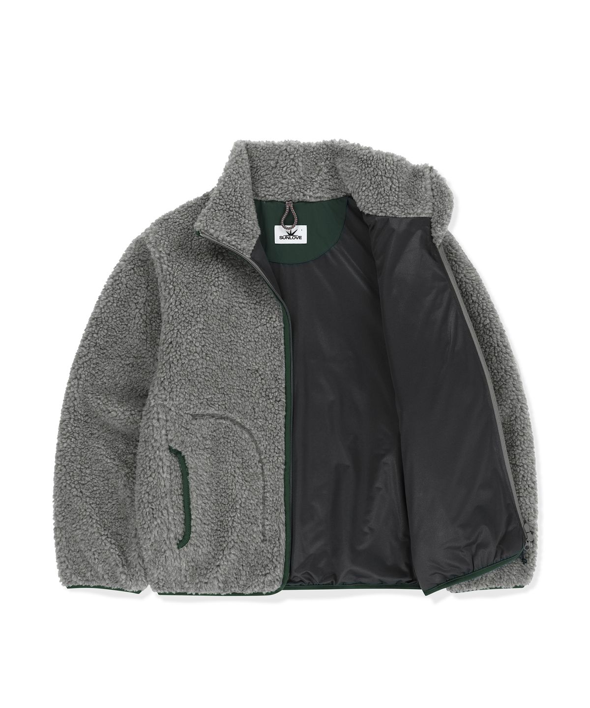 썬러브투어(SUNLOVETOUR) Kumo Sherpa Wind Jacket Charcoal