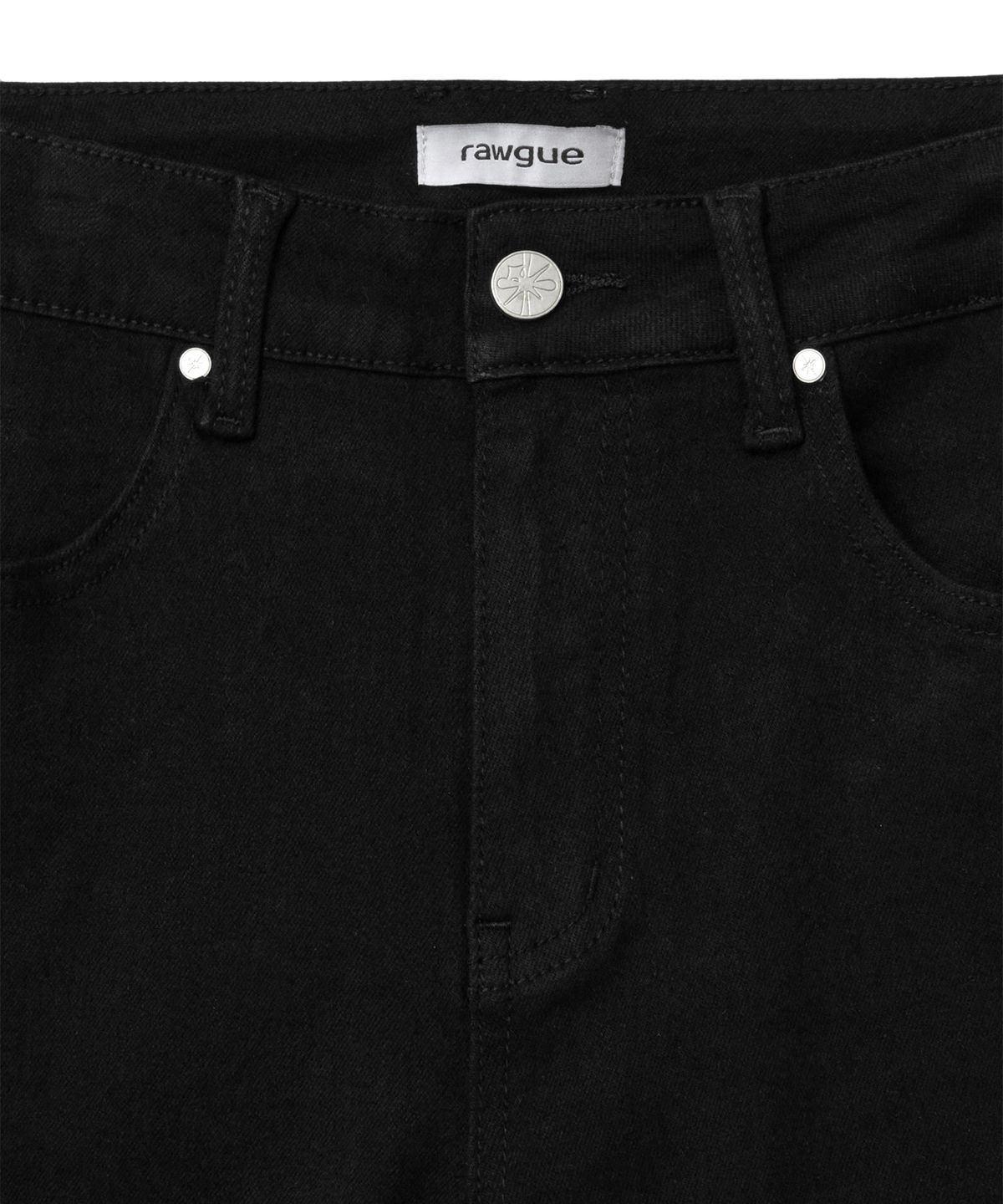 로우그(RAWGUE) 애로우 다트 플레어 데님_블랙