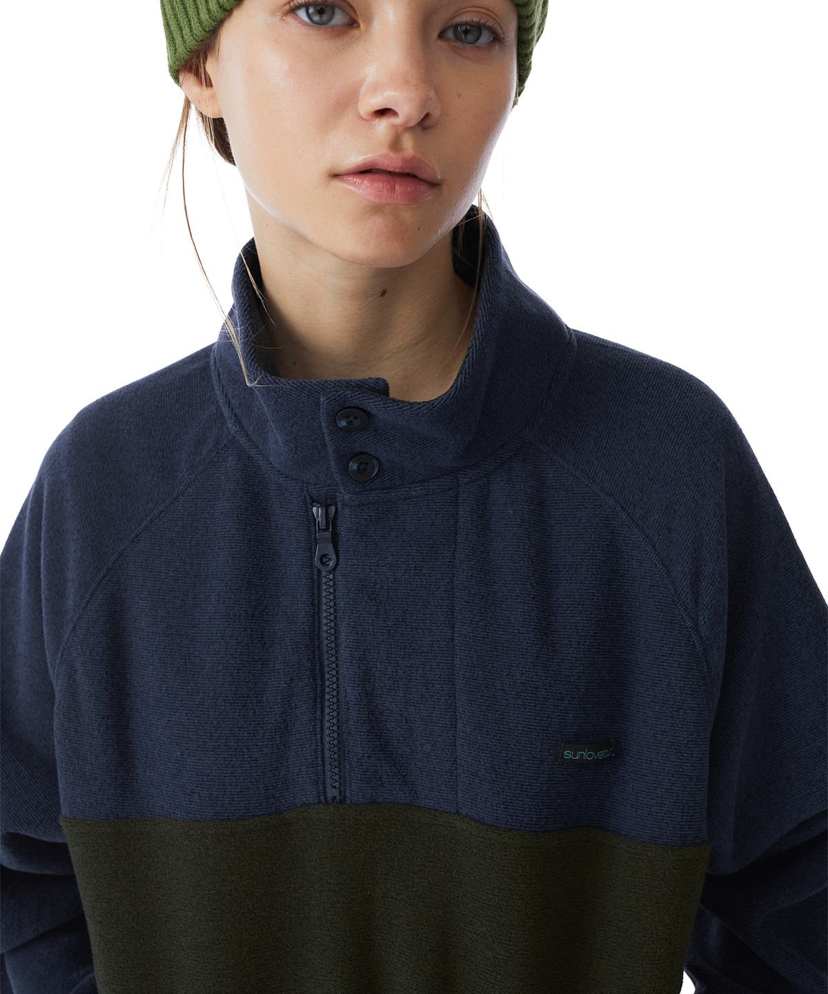 썬러브투어(SUNLOVETOUR) Club Fleece Pullover Navy