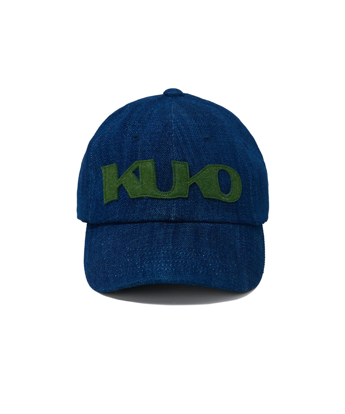쿠코(KUKO) 쿠코 심볼 6패널 볼캡_데님 카키
