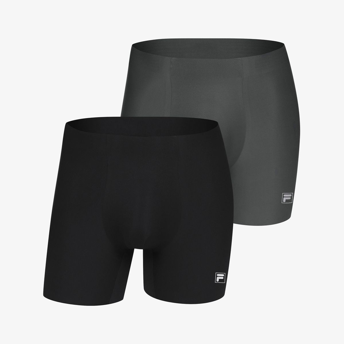 휠라언더웨어(FILA UNDERWEAR) 프리컷 남성 드로즈 2PACK (블랙+차콜)