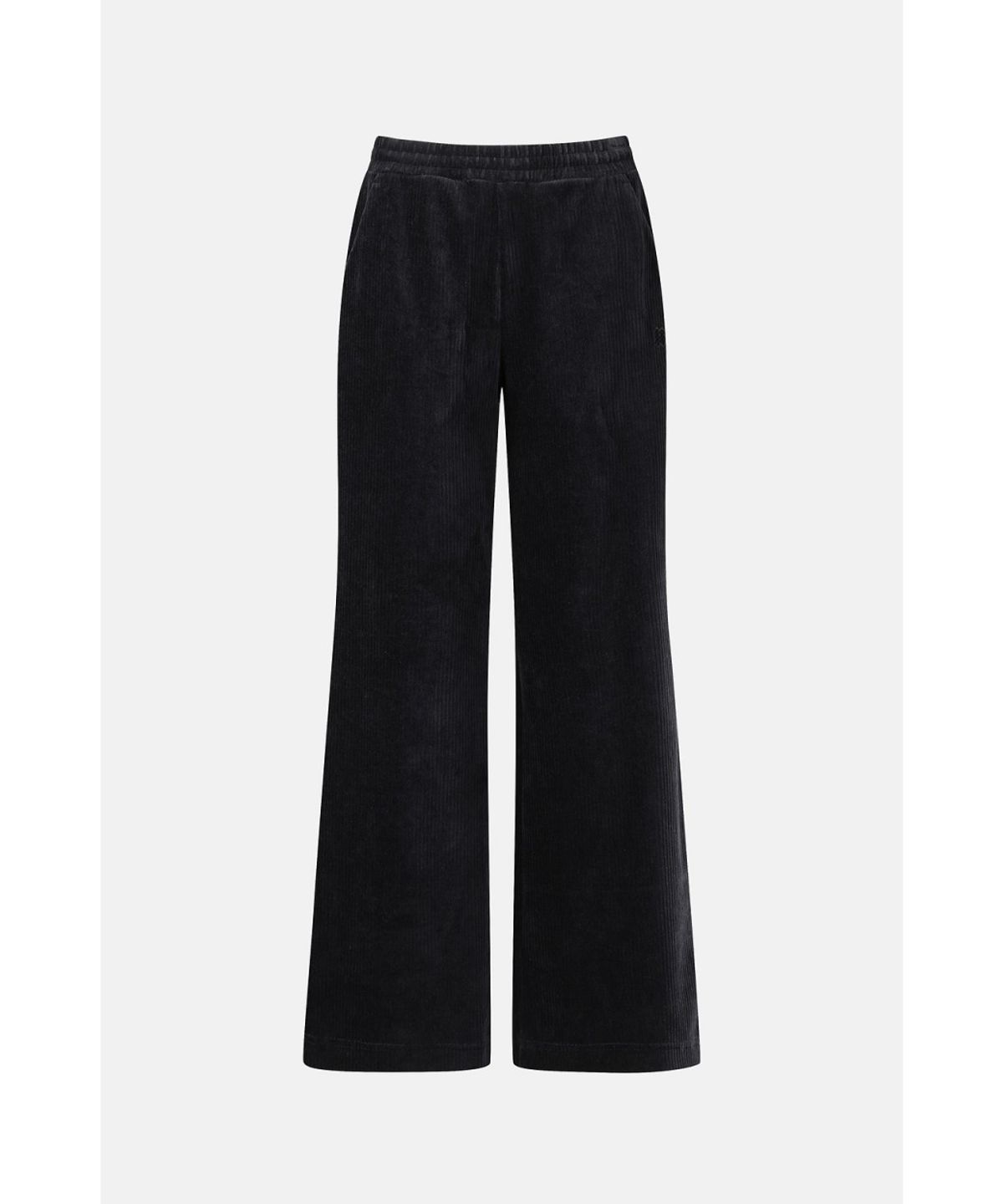 코오롱스포츠(KOLON SPORT) 여성 코듀로이 와이드핏 밴딩 팬츠 (SET-UP) TVPNW26592BLK