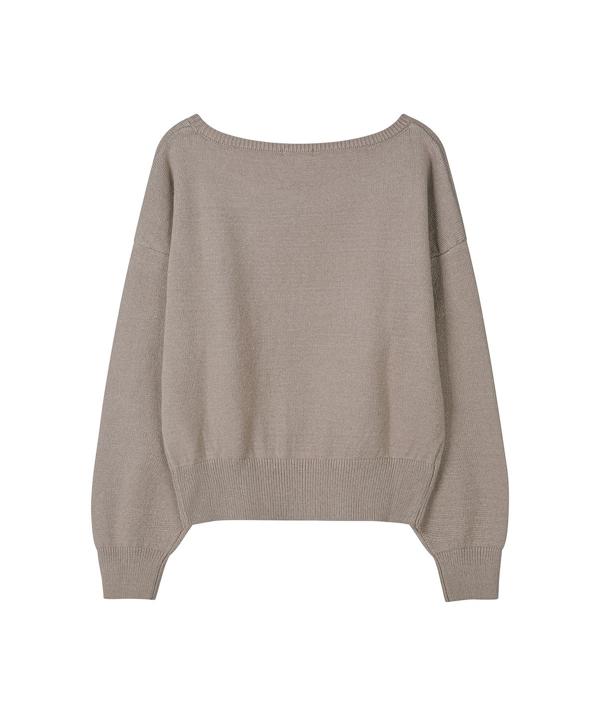 세컨모놀로그(SECONDMONO) [니들 콜라보]2-Way Boat Neck Knit [MOCHA]_SEWKT017MOCHA