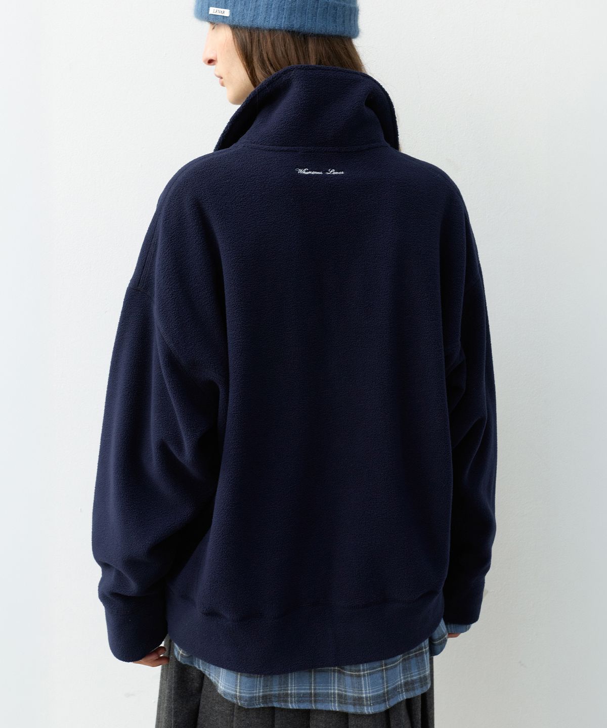 르바(LEVAR) Off-duty Half-Zip Fleece - Classic Navy