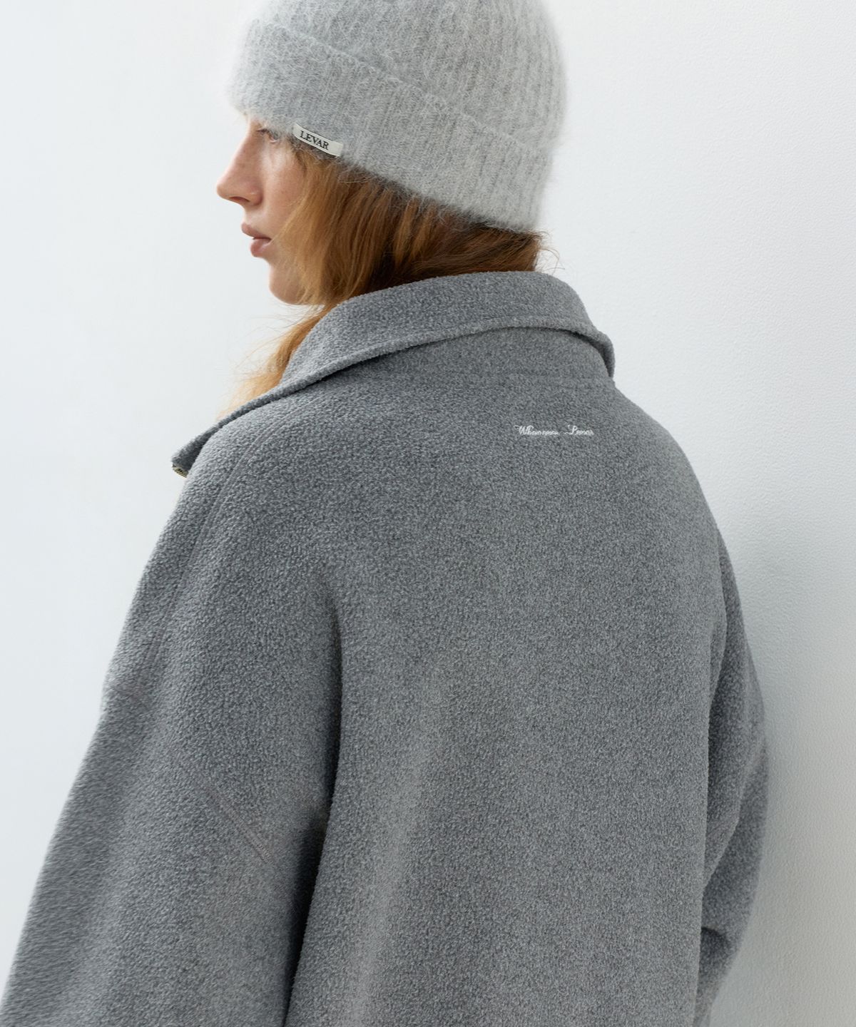 르바(LEVAR) Off-duty Half-Zip Fleece - Melange Grey