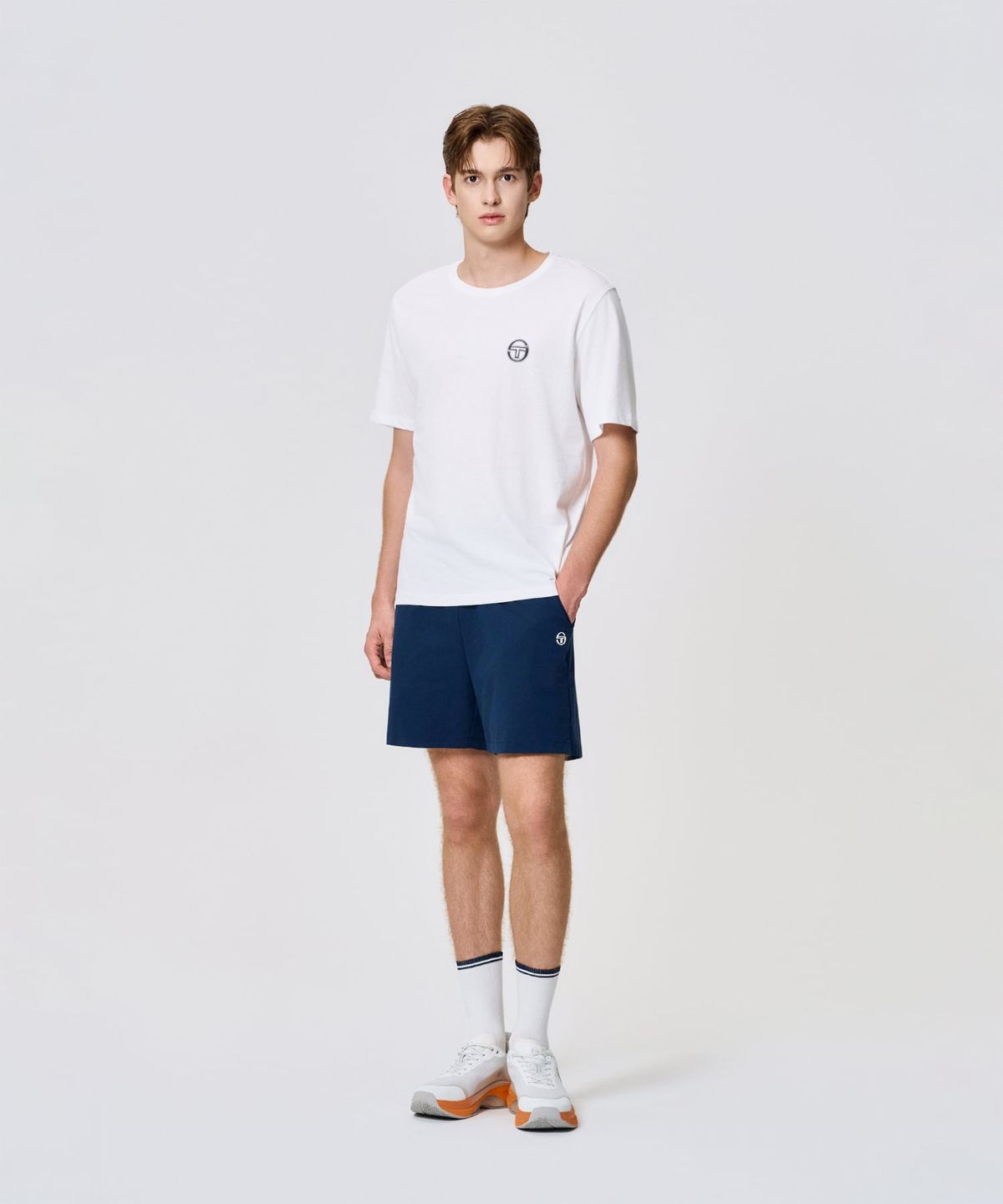 세르지오 타키니(SERGIO TACCHINI) M 라파챠 백그래픽 티셔츠 (White)