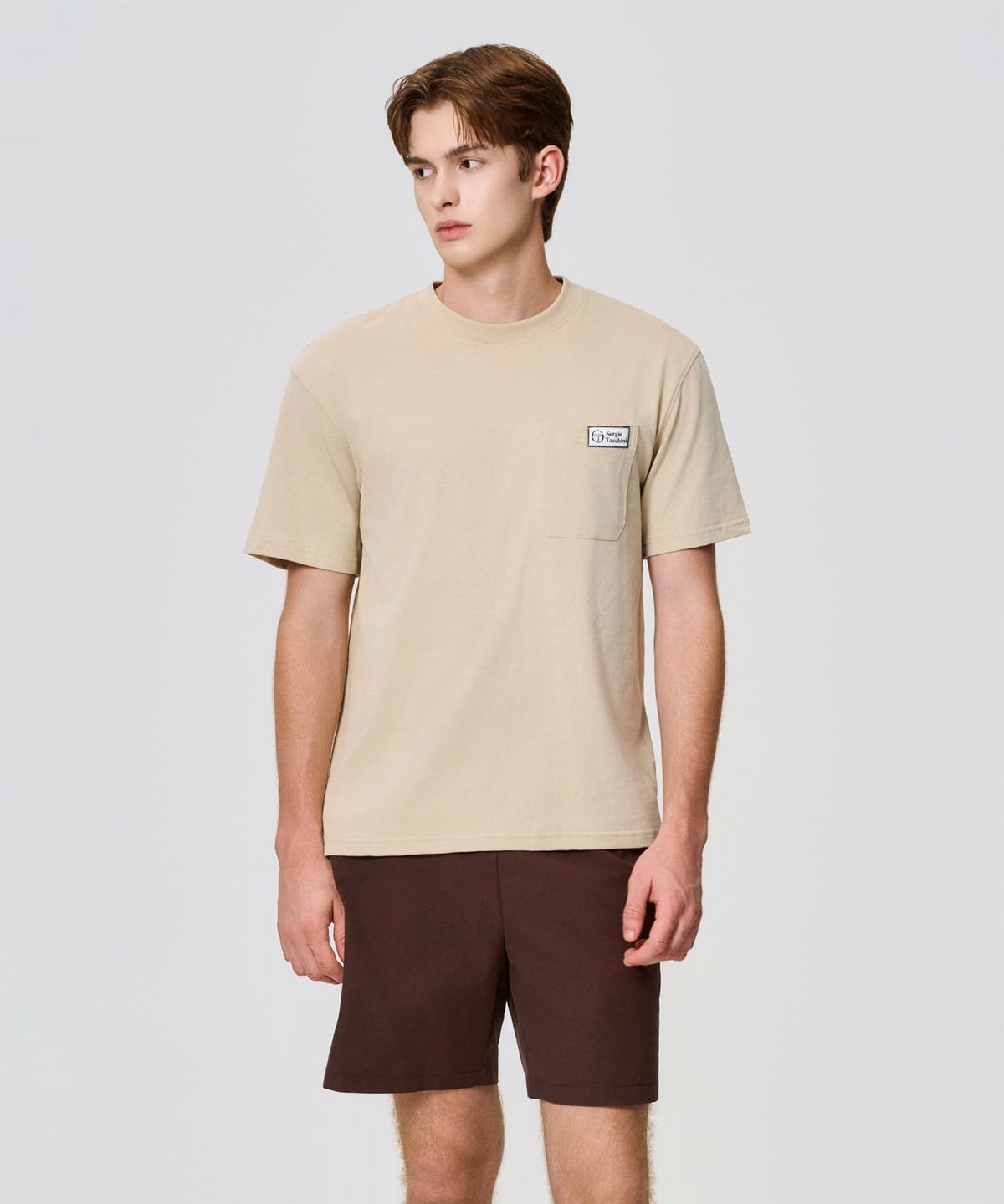 세르지오 타키니(SERGIO TACCHINI) M 포켓 티셔츠 (Beige)