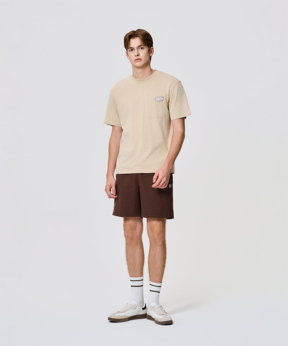 세르지오 타키니(SERGIO TACCHINI) M 포켓 티셔츠 (Beige)