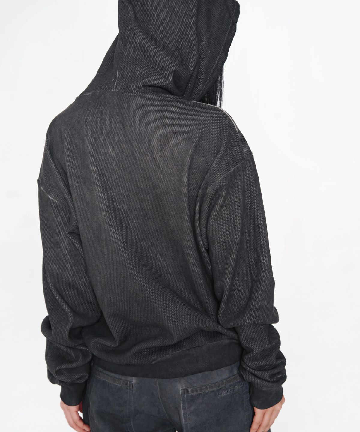 미스테페넘(MYSTEPHENM) VOL. 5.0 Dyed Hoodie BK