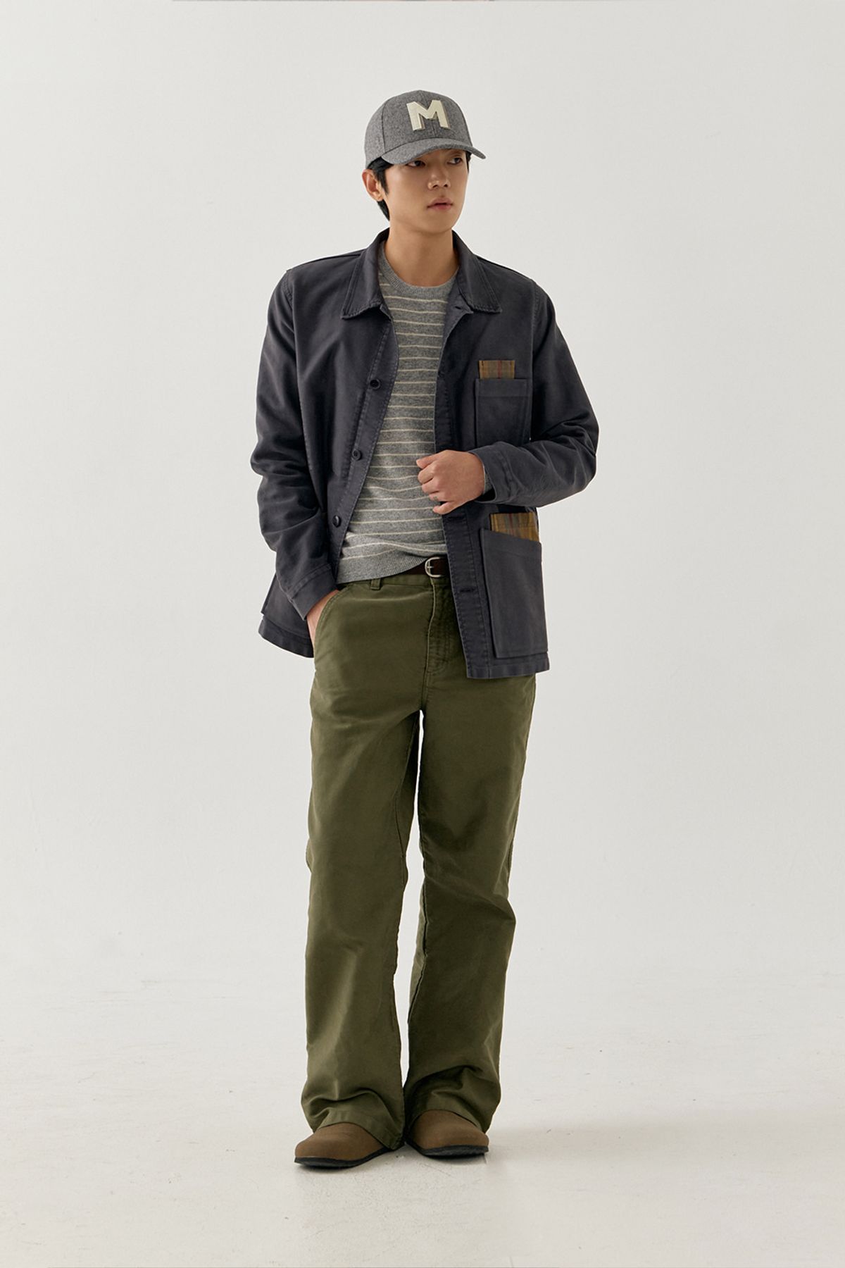 르몽생미셸(LE MONT ST MICHEL) [26FW 서울에디션] (M)Genuine Lmsm Work Jacket_Dark Navy