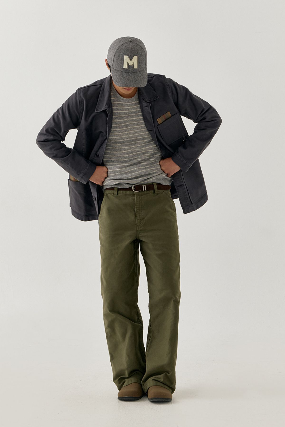 르몽생미셸(LE MONT ST MICHEL) [26FW 서울에디션] (M)Genuine Lmsm Work Jacket_Dark Navy